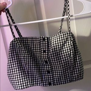 Forever 21 plaid cropped top